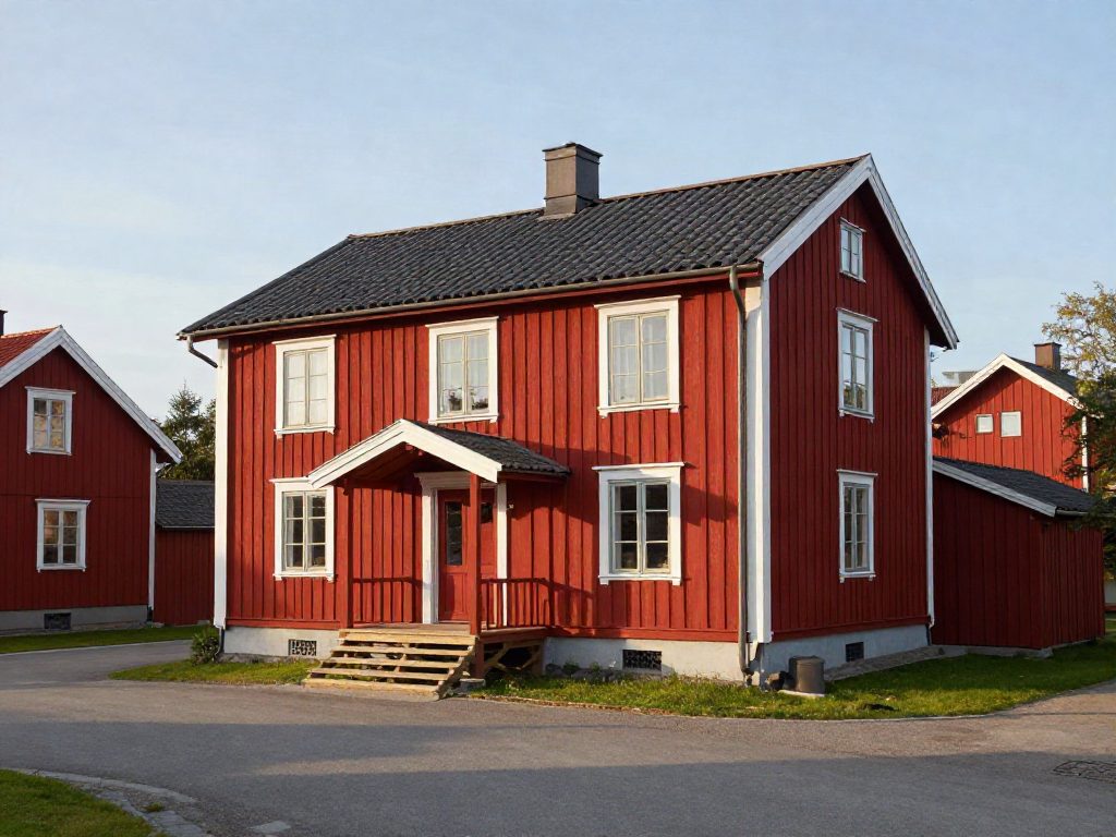 Villa i eftermiddagsljus